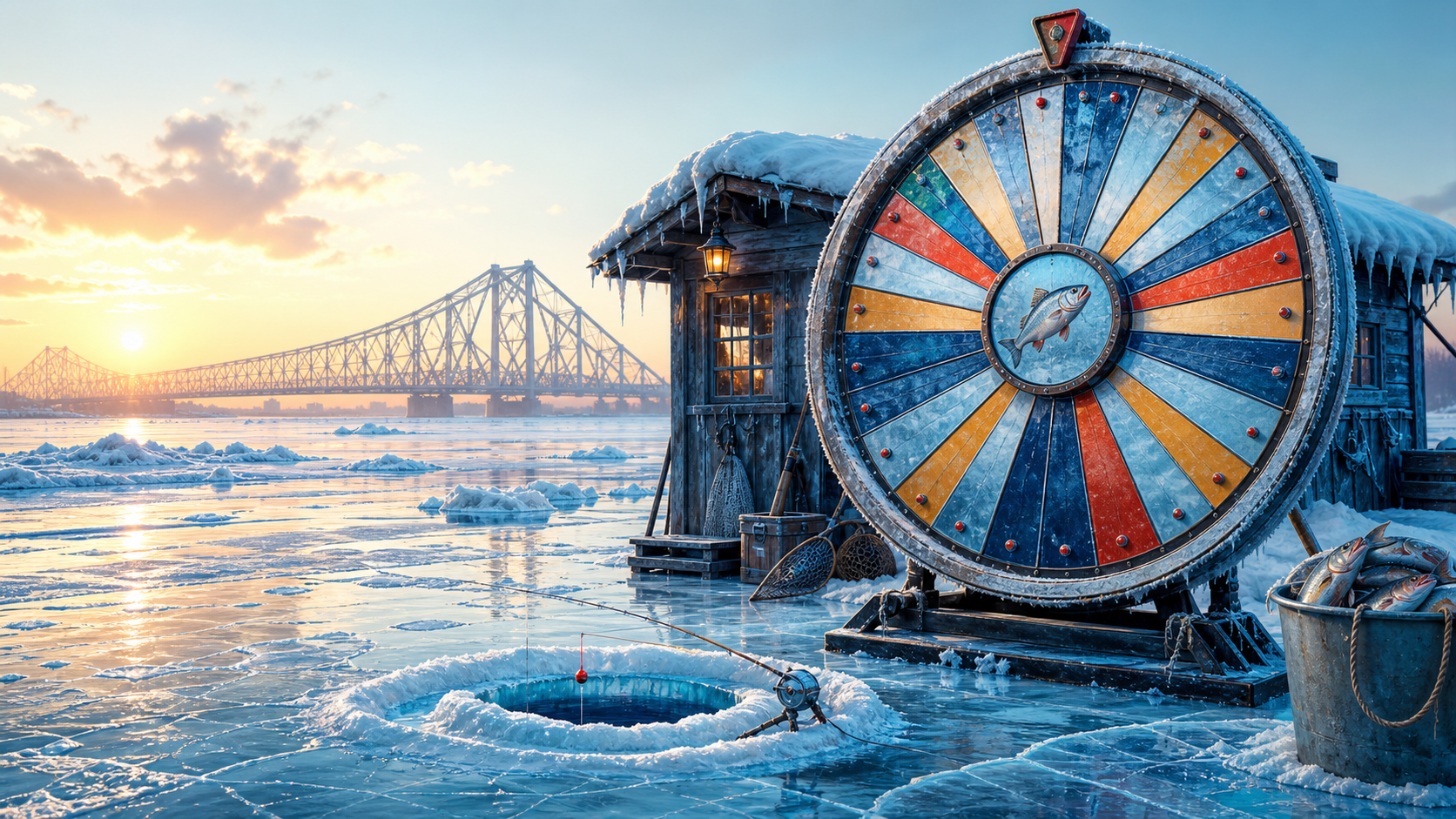 Ice Fishing Game West Bengal frozen wheel guide